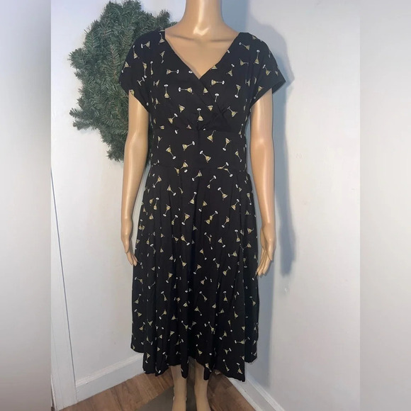 Emilyandfinn, Gabriella, NWT,L, Midi faux front wrap, pocketed, soft pleating - Picture 1 of 16